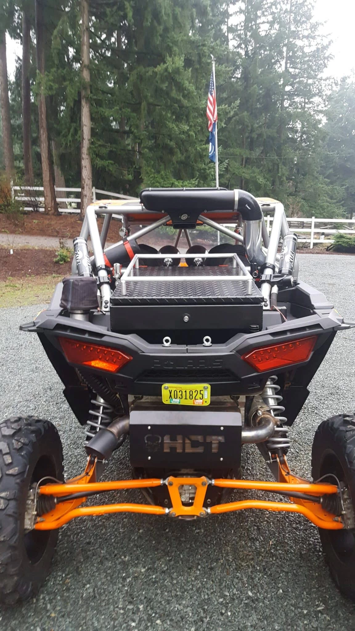 FUELED ALUMINUM LUGGAGE RAIL - FITS FUELED HD ALUMINUM STORAGE BOX POLARIS RZR 1000 / TURBO - Image 2