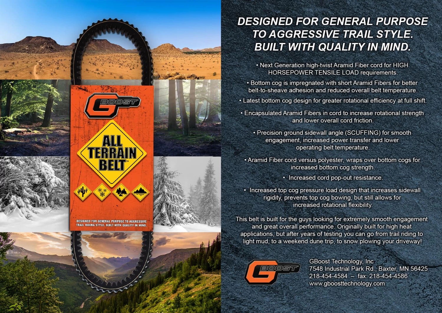 GBoost All-Terrain Drive Belt - Polaris Pro XP - Image 3