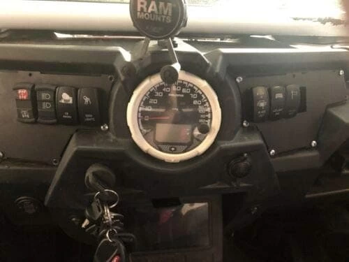 Kemimoto Polaris RZR XP 1000 8 Switch Aluminum Dash Panel Set - Black - Image 5