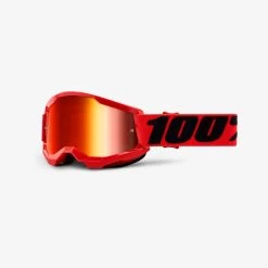 100% Strata2 Jr. Goggles Red