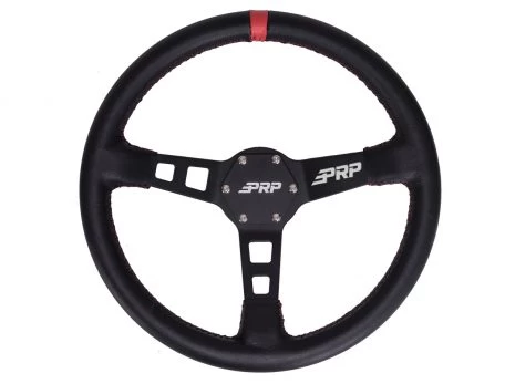PRP Deep Dish Steering Wheel - Leather - Image 3