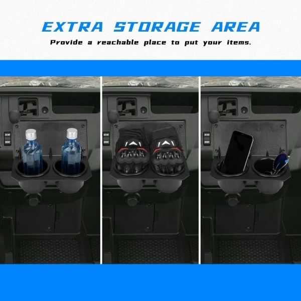 Kemimoto Honda Pioneer 1000/1000-5 2016-2021 UTV Cup Holder - Image 4