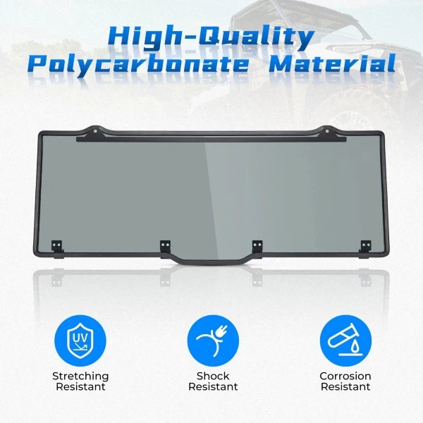 Kemimoto Polaris Ranger Rear Windshield Window Tint Roof - Image 5