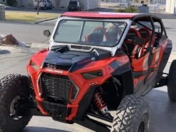 Moto Armor Glass Windshield For Vent Racing Polaris RZR Roll Cage