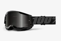 100% Strata2 Sand Goggles Black Smoke Lens